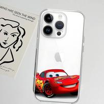 Automobiliai L-Žaibas M-Makvynas Telefono dėklas Minkštas skaidrus dėklas IPhone 17 16 15 14 13 12 11 Pro Max Mini Plus Atsparus smūgiams dangtelis iphone11
