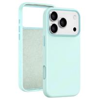 Minkšto prisilietimo silikoninis telefono dėklas, skirtas iPhone 17 16 Pro Max, Atsparus smūgiams skysto silikono itin plonas apsauginis dangtelis iPhone17 žalia
