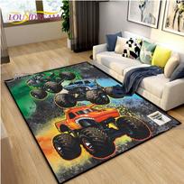 Monster Jam sunkvežimio žaidimo kilimas svetainei miegamajam kilimas virtuvei vaikams durų neslystantis grindų kilimėlis gimtadienio dovana fotografijos rekvizitai kilimas 60x90cm