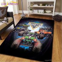 Monster Jam sunkvežimio žaidimo kilimas svetainei miegamajam kilimas virtuvei vaikams durų neslystantis grindų kilimėlis gimtadienio dovana fotografijos rekvizitai kilimas 40x60cm white