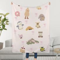 Antklodė Minkšta Šilta J-JellycatS-ES Plaukuota Mielas Mėtomas Super Vaikams Žaislai Lova Sofa Automobilis Mada Lopšys 130x150cm