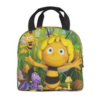 Bitė Maja su gėlėmis Animacinis Merch Izoliuota pietų dėžutė Mokyklai Maisto laikymo krepšys Daugkartinis Šaldymo Dėžutė Termo Bento Dėžutė Option 1
