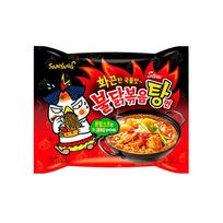 Samyang Buldak aštrūs vištienos ramen maišelyje 145g x 4 vnt. / Puodelyje 120g x 4 vnt. / Korėjietiški makaronai, Kfood, Autentiškas korėjietiškas maistas Bag 145g x 4ea black