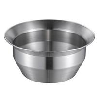 Thickened Stainless Steel Hot Pot Basin for Gas and Induction Cookers – Large Capacity with Gold Divider Diameter 26cm gray