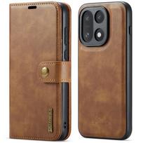 Magnetinis odinis atverčiamas dėklas OnePlus 15 13 12 11 10Pro, stovas, dėklas telefonui 2 viename, apsaugantis nuo kritimo, kortelių ir grynųjų pinigų kišenė OnePlus 13 brown