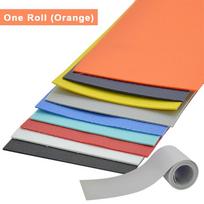 1 ritinėlis 100x5cm Pripučiamos valties PVC lopas PVC remonto lopų rinkinys baidarei Pripučiamam žaislui Pažeistas Vandeniui atsparūs remonto lopai oranžinė