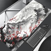 Sakura kompiuterio klaviatūros kilimėlis Deskmat Mielas pelės kilimėlis Guminis neslystantis žaidimų pelės kilimėlis Anime nešiojamojo kompiuterio priedai Stalo kilimėliai xcm 400x900x2mm