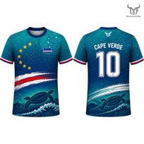 Žaliojo Kyšulio Vėliavos Spausdinimo Džersis 2026 Naujas Vyriškas Greitai Džiūstantis Kvėpuojantis Futbolo Treniruočių Vienodas Vyriškas Ir Moteriškas Laisvalaikio Gatvės Apranga XXS blue