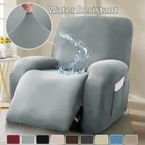 Atsparus vandeniui sofos užvalkalas Vienspalvis Tamprus Atsipalaidavimui Fotelio užvalkalas Elastingas Visiškai apimantis Atsilenkiamos sofos apsauga 1/2/3 vietų 1pc Single seat gray