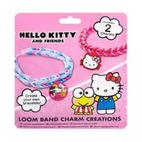 Hello Kitty guminių apyrankių gaminimo rinkinys su žavesiukais
