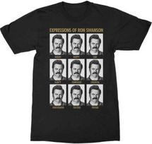 Parks And Rec - Ron's Expressions - T-Shirt - New And Licensed - PAR16 XL gray