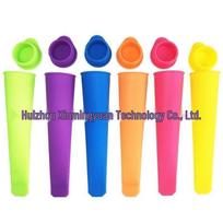 Food-Grade Silicone Ice Cube Tray with Lid: Freezer Mold & Storage Container blue
