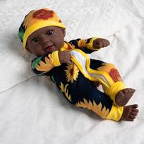 30 cm Reborn lėlė Juoda oda Minkštos pilno vinilo lėlės 11,81 colio lėlėms Miela tikroviška naujagimio lėlė Dovana Lėlė Žaislas Suaugusiems Dovanos black