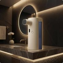 Touchless Foam Soap Dispenser ThreeSpeed Infrared for Everyday Handwashing White chaki