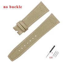 Nylon Watch Strap 20mm 21mm 22mm for IWC Pilot Fabric Universal Bracelet Canvas Business Sport Women Men Replacement Wristband 22mm beige