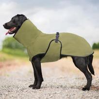 Bendras šunų žieminis paltas, skirtas Whippet, kurtas jaukus vilnos megztinis, striukė Lurcher ir drabužiai su šiltu pamušalu, reguliuojama juosta M (Green,XL) žalia
