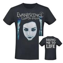 Mėlyna rožė Evanescence T-shirt Vyrams Moterims Metalinis Roko grupės Grafinis Marškinėlis Oversized Unisex Trumpomis Rankovėmis Streetwear Medvilnė aukštos kokybės Madinga Medvilnė L gray