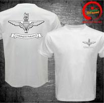 Britų armijos Para marškinėliai JK kariniai Armijos parašiutininkų pulko logotipas Unisex parašiutininko parašiutu leidžiamo t-shirt Unisex dideli dydžiai S6XL marškinėliai M white