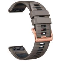 20mm Soft Silicone Strap QuickFit Band for Garmin Fenix 8 43mm 7S Pro 6S 5S S70 42mm Watchband for Descent Mk3 Mk3i 43mm Mk2S QuickFit 20mm gray