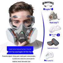 6200 Apsauginė kaukė nuo kvapų, skirta dažymui ir šlifavimui, su aktyvuotos anglies filtru gray