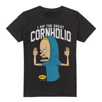 Beavis And Butthead Cornholio T-Shirt S-2XL, Black L blue