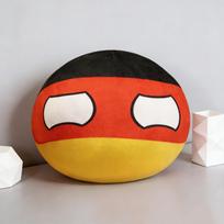 Polandball Countryballs Pliušinė Gėlinė Pagalvėlė Vokietija Japonija JAV Italija Prancūzija Minkšti Kimšti Žaislai Pagalvė Namų Sofos Kėdės Dekoracija Dovanos 30-50cm