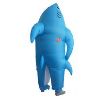 Helovino kūrybiškas Cosplay ryklys pripučiamas kostiumas scenos pasirodymui Adult 150-190CM blue