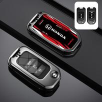 Naujas lenktynių stiliaus automobilio nuotolinio valdymo pultelio dėklas raktų pakabukas Honda Civic HRV CRV XRV CR-V Crider Odyssey Pilot Fit Accord priedams black