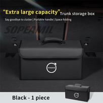 Automobilio bagažinės laikymo dėžės organizatorius Sulankstoma tvarkymo krepšys Volvo XC40 XC60 XC70 XC90 V40 V50 V60 V70 V90 S40 S60 S80 S90 C70 black