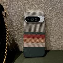 For Google Pixel 11 11 Pro 11 ProXL 10 9  electroplated PC striped pattern texture magnetic fingerprint-resistant phone case For  Pixel 11