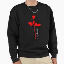 Unisex Cotton Sweater Pullover Hoodie Printed Sweater Depeche Mode - Official Pullover Sweatshirt Casual Long Sleeve Sweatshirt M (50-60kg) juoda