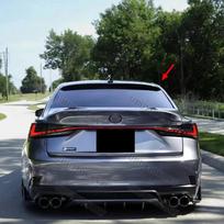 For Lexus IS IS250 IS300 IS350 2013 2014 2015 2016 2017 High-Kick Rear Deck Spoiler Lid Tail Fin Carbon FiberGood product glossy black