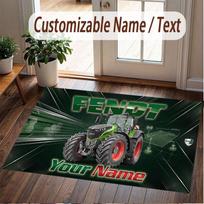 Custom Rug Fendt Pattern Print Name Text Soft Non‑Slip Floor Carpet for Home Indoor Decoration 40cmx60cm