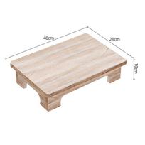 Kietmedžio japoniškas tatami kavos staliukas - Žemas Zen balkono staliukas iš paulovnijos medžio arbatos ar lango nišos naudojimui