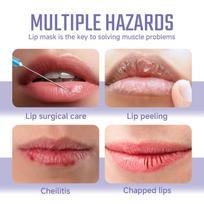 Collagen Lip Patches Mask Hydrating Firming Nourish Smooth Plumper Brighten Repair Moisturizing Lips Gel Pads Skin Care Products one size beige