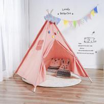 Nešiojama indiška vaikiška palapinė vaikams medvilninė palapinė „Tipi Teepee“ vaikų palapinė Vaikų namas vidaus žaidimų namelis 1,1 / 1,35 / 1,6 / 1,8 mln. 1.1m