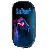 „Mr Beast Gaming Lightning Cat“ pieštukų dėklas mokyklinis pieštukas mergaitėms berniukams. Didelės talpos raštinės reikmenys 2 blue