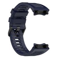 Silikoninis dirželis Amazfit Active Edge išmaniojo laikrodžio apyrankės pakeitimo apyrankei Amazfit Active Edge apyrankės priedams Amazfit Active Edge tamsiai mėlyna spalva