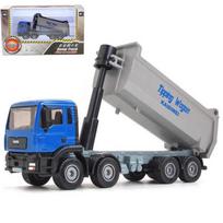 1/50 Žaislinis Automobilis Modelis Automobilis Modelis Konstrukcija Transporto priemonė Automobilis Savivartis Vaiko berniuko žaislas 1/50-Size:16.5*8.3*4.3cm mėlyna