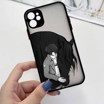 Attack On Titan anime telefono dėklas matinis skaidrus Dėl iphone 7 8 11 12 13 plius mini x xs xr pro max dangtelis iphone 13