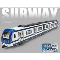 1/87 G1001 greitojo metro traukinio patraukimo atgal jungtis Transporto priemonės modelis Vaikų transporto priemonės Vaikų žaislas 1/87-Size:43*4.5*3.5cm mėlyna