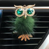 1 PC Diamond Owl Automobilinis oro gaiviklis Clip Kvapas Aroma Automobilių Priedai Dekoras žalia
