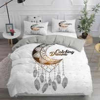 Sapnų gaudyklės patalynės komplektas Elegantiškas bohemiškas antklodės užvalkalas Karalienės dydžio 240x220 Etniškas antklodės užvalkalas Viengulis Dvigulis Karališko dydžio Patalynės užtiesalas 70x133cm 2pcs gray