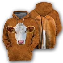 Gyvūnų avių Alpaka Bull Arklio modelio gobtuvas Vyriški 3D spausdinti ilgomis rankovėmis megztiniai megztiniai Gatvės dideli paltai su gobtuvu 5XL brown
