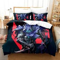 New Game Jett Valorant Bedding Set Single Twin Full Queen King Size Bed Set Adult Kid Bedroom Duvet cover Sets Anime yataklar 70x133cm 2pcs