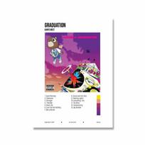 Kanye West Plakatas Mano Graži Tamsi Iškreipta Fantazija Albumo Viršelis Drobės Tapyba Sienos Paveikslas Menas Hip Hop Repas Spaudiniai Namų Dekoravimas 40cm×60cm NoFrame
