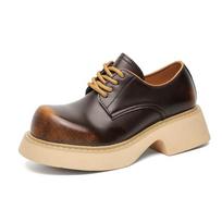 Vyriški odiniai laisvalaikio batai, storu padu, aukštinantys, prabangaus prekės ženklo, verslo, formalūs batai, unisex, suvarstomi, proginiai batai 46 black