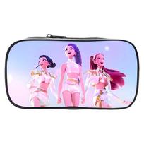 KPOP Mergaičių Animacinis Pieštukų Dėklas Pradinės Mokyklos Pieštukų Dėklas Raštinės Reikmenų Krepšys Vaikiškas Pieštukų Dėklas Anime Spauda One Size pink
