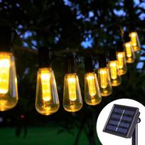 3/5M LED saulės girlianda atspari vandeniui terasai Kalėdoms Lauko vakarėlio dekoravimui Šventinė girlianda Sodo žibintai 3M 10LED brown