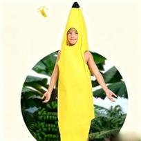 Helovino banano kostiumas vaikams ir suaugusiems - Smagus karnavalo ir scenos apranga Adults Up to 170cm Height yellow